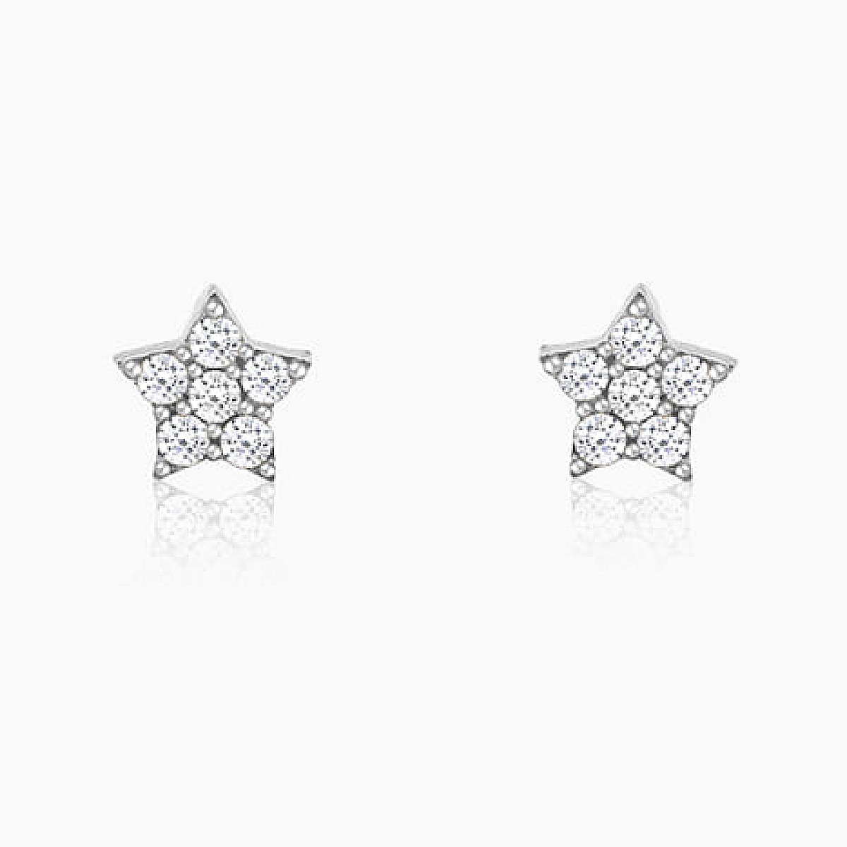 Silver Zircon Constellation Earrings - 925 Sterling Silver Jewellery