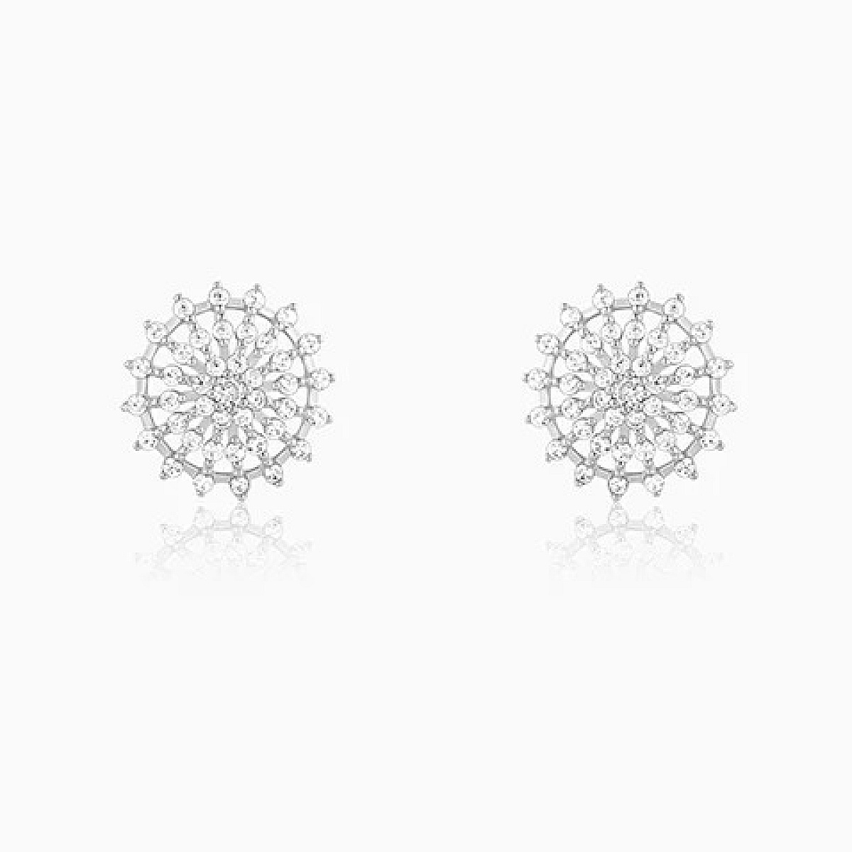 Silver Wheel of Life Earrings - 925 Sterling Silver Jewellery