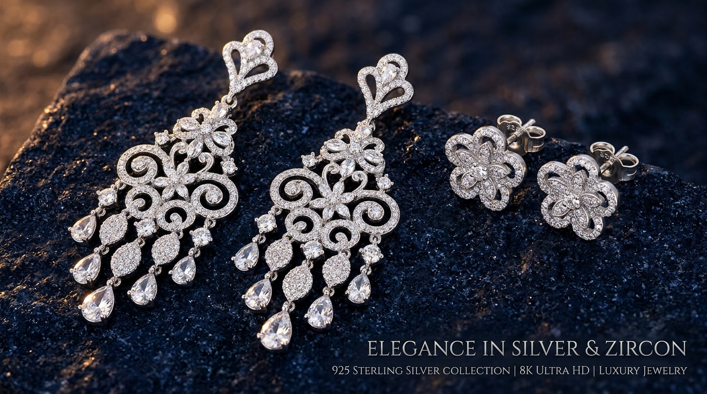 Artisanal Drop & Stud Earrings - Kritagyata Mani