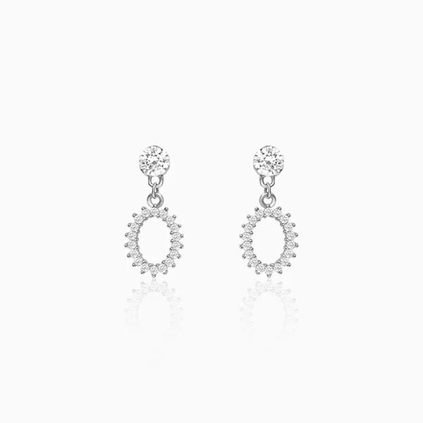 Hollow Zircon Drop Studs